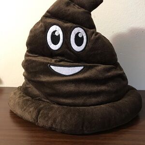 Dark Brown Emoji Poop Hat